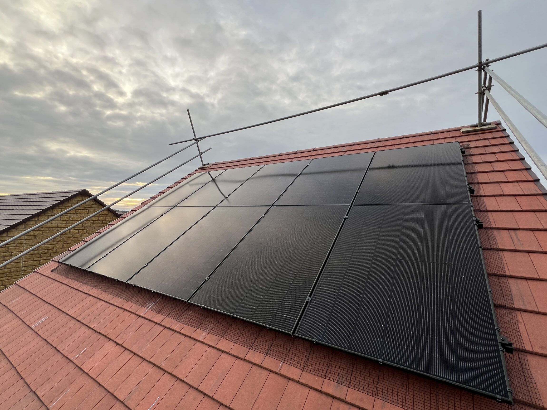 solar panels on roof in cheltenham